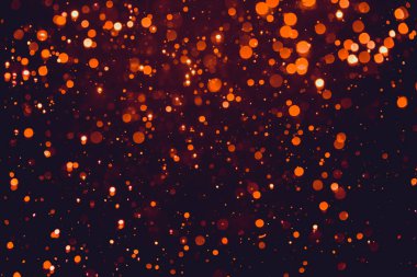 Siyah arkaplanda kırmızı parıltılı klasik ışıklar