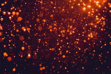 Siyah arkaplanda kırmızı parıltılı klasik ışıklar