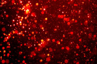 Siyah arkaplan ile soyut kırmızı bokeh