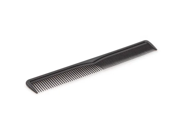 Black Barber Comb Isolated White Background — Stock Photo, Image