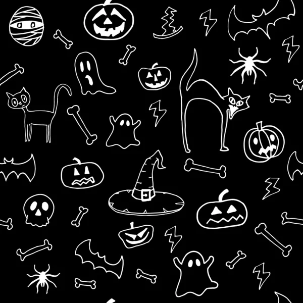 Halloween Seamless Pattern — Stock Vector