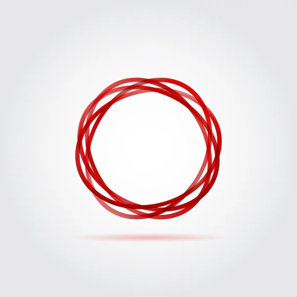 Абстрактный красный векторный круг — стоковый вектор