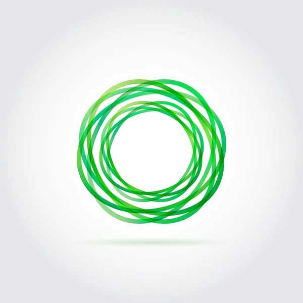 Cerc vectorial verde abstract — Vector de stoc