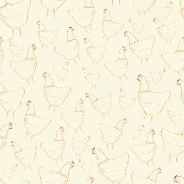 Sarı tavuk desen