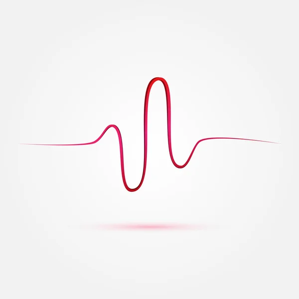 Vecteur Rythme cardiaque, cardiogramme, icône médicale — Image vectorielle