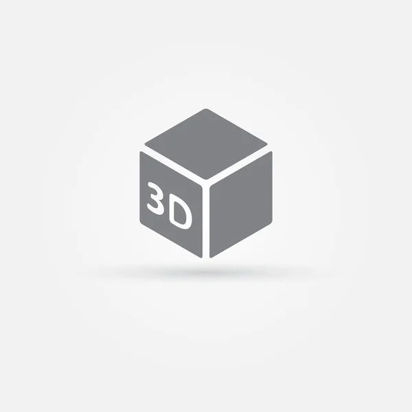 Icono de vector de impresión 3D — Vector de stock