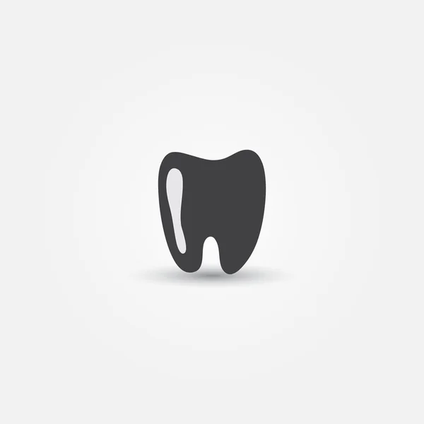 Vector minimal tooth icon — Stock Vector