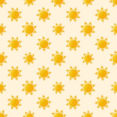 vektör sarı güneşin seamless modeli