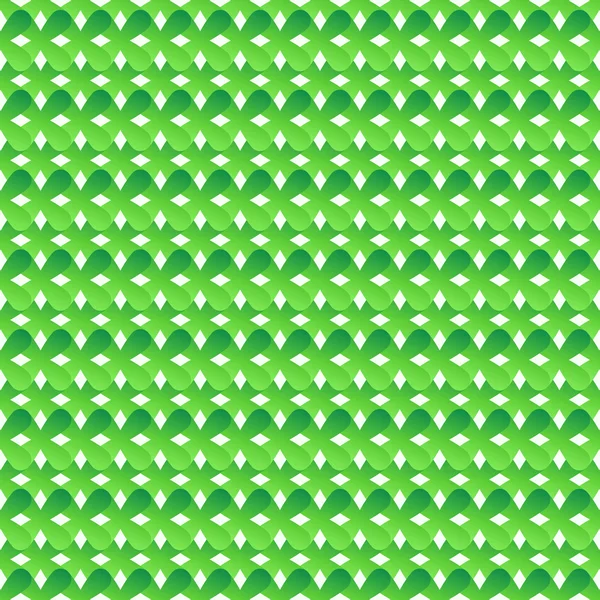 Seamless pattern of green abstract crosses — Stock Vector