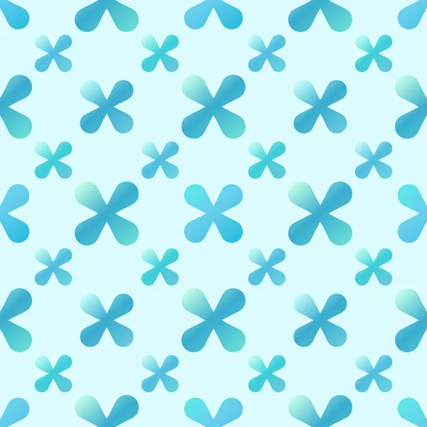 Vector blue creative seamless pattern — Stock Vector