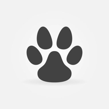 Vektör Paw Hayvan İzi konsepti simgesi veya sembolü