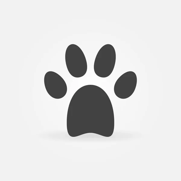 Cat or Dog Paw Footprint vector concept solid icon or symbol — Stock Vector