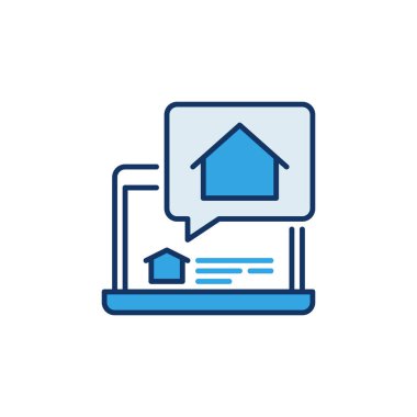 Ev renginde simgesi olan dizüstü bilgisayar - Çevrimiçi vektör aranıyor