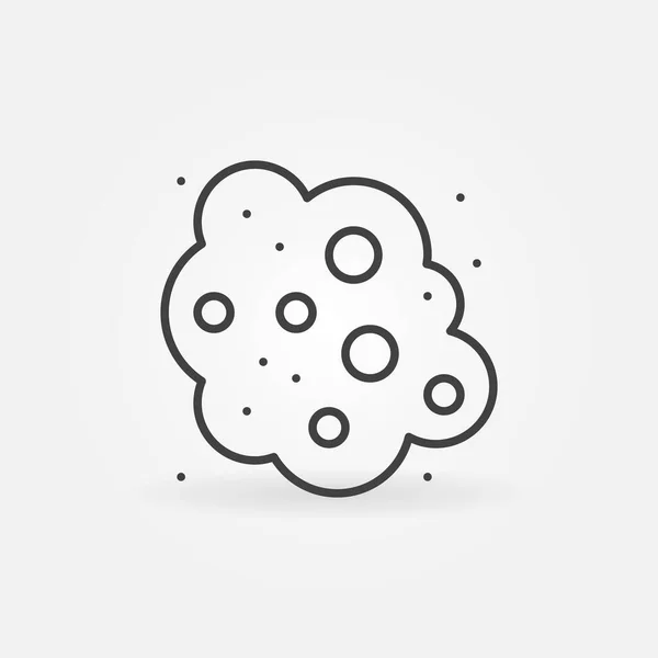 Chmura pyłu w koncepcji wektora powietrza ikona w stylu zarysu — Wektor stockowy