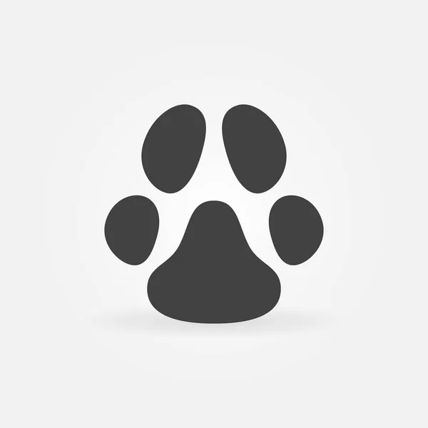 Animal Paw Print Vektor-Konzept Symbol oder Symbol — Stockvektor