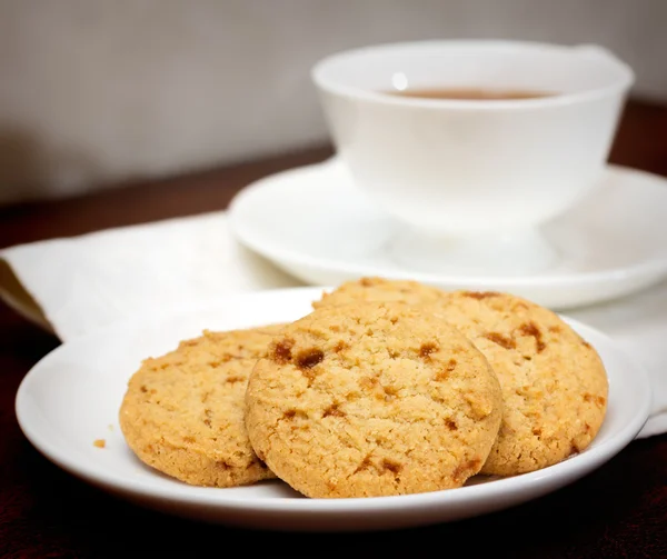 Hora do chá com biscoitos — Fotografia de Stock