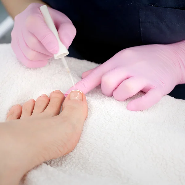 Pedicure em andamento — Fotografia de Stock