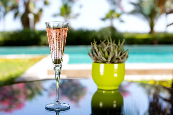 Glas champagne. — Stockfoto