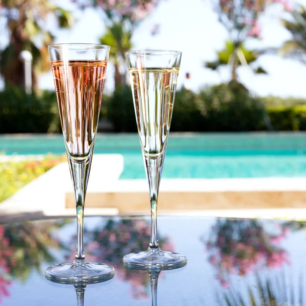 Glas champagne. — Stockfoto