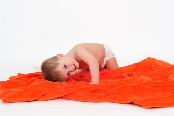 赤ちゃん毛布の上 — ストック写真