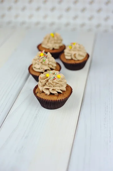 Magdalenas, tarta con crema, magdalena — Foto de Stock