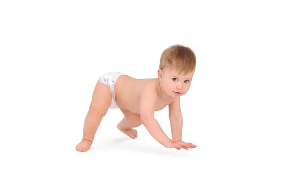 Baby crawling to mom — Stock Photo, Image