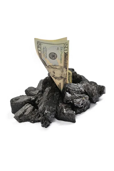 Coal price in dollar terms — Stock Photo, Image