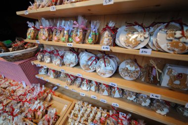 Noel pazarında geleneksel zencefilli ekmek