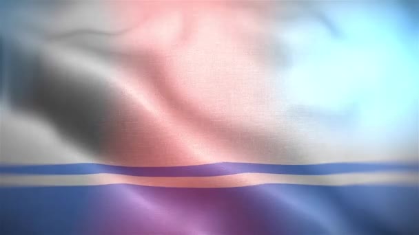 Uluslararası Altai Cumhuriyeti Bayrağı Altai Cumhuriyeti Bayrağı Kusursuz Yakın Plan — Stok video