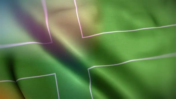 International Flag Ladonia Ladonia Flag Seamless Closeup Waving Animation Computer — 图库视频影像