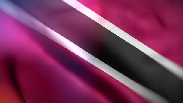 Trinidad Tobago Nun Uluslararası Bayrağı Trinidad Tobago Bayrağı Dikişsiz Yakın — Stok video