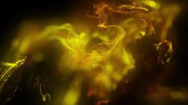 Suyun altında dumanlı boya mürekkebi karışımı. Mürekkebin suya yayılmasının soyut bir arkaplanı. Kraliyet ve lüks suyun içinde mürekkep karışımı gibi. Akışkan hareket çok renkli ve renkli. Parlak ve canlı renk