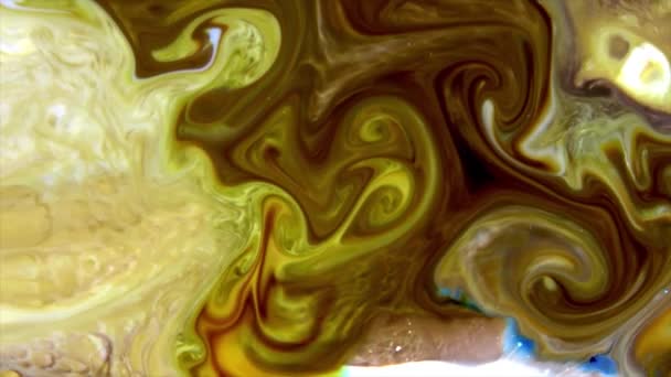 Rokerige Verf Inkt Mengen Onder Water Abstracte Achtergrond Van Inkt — Stockvideo