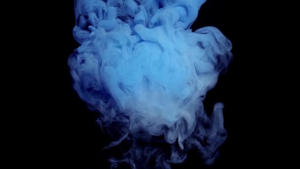 Smoky Paint Ink Mixing Water Abstract Background Ink Spreading Water — Stock Video