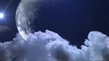Yıldızlı derin uzay nebulası. Parlak ve canlı, çok renkli Starfield Sonsuz uzay arka planı nebula ve yıldızlarla dolu. Yıldız kümeleri, nebula dış uzay arkaplanı. 