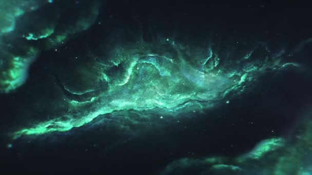 Nebula Galaksiler Uzayda Kozmik Tozla Kaplı Yıldızlı Gökyüzü Gökyüzündeki Uzay — Stok video