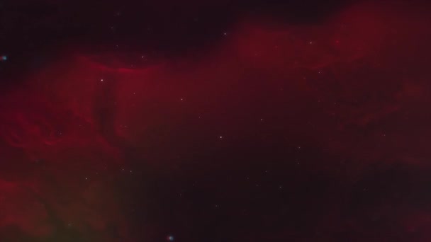Espacio Nebulosa Ciencia Astronomía Fondo Vuela Por Grandes Cúmulos Estrellas — Vídeo de stock