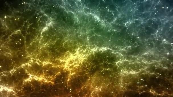 Nebula Galaksiler Uzayda Kozmik Tozla Kaplı Yıldızlı Gökyüzü Gökyüzündeki Uzay — Stok video