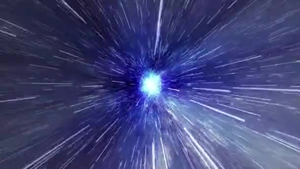 Fundo Espacial Com Nebulosa Realista Estrelas Brilhantes Universo Cheio Estrelas — Vídeo de Stock