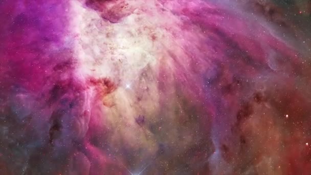 Nebulosa Galaxias Espacio Cielo Estrellado Con Polvo Cósmico Estrella Espacial — Vídeos de Stock
