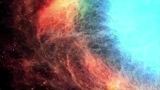 Nebuloasa Galaxiile Din Spaţiu Cer Înstelat Praf Cosmic Steaua Spaţială — Videoclip de stoc