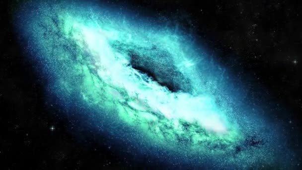 Nebulosa Spaziale Profonda Con Stelle Luminoso Vibrante Multicolor Starfield Spazio — Video Stock
