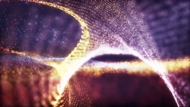 Χρυσόσκονη Bokeh Βίντεο Σωματιδίων Πολυτελή Σωματίδια Χρυσού Δίνουν Background Video — Αρχείο Βίντεο