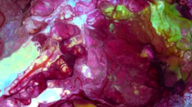 Renkli soyut psikedelik sıvı sıvı ışık gösterisi, su ve yağda mürekkep boya desenleri. Su yüzeyi akış arkaplanı, sıvı metaller kimyasal yağ materyalleri, parlak ipek saten doku arka plan.