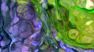 Renkli soyut psikedelik sıvı sıvı ışık gösterisi, su ve yağda mürekkep boya desenleri. Su yüzeyi akış arkaplanı, sıvı metaller kimyasal yağ materyalleri, parlak ipek saten doku arka plan.