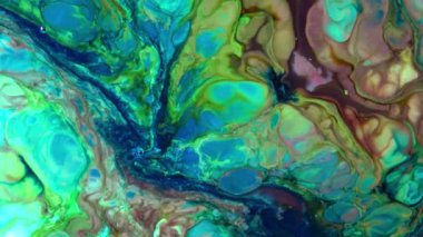 Renkli soyut psikedelik sıvı sıvı ışık gösterisi, su ve yağda mürekkep boya desenleri. Su yüzeyi akış arkaplanı, sıvı metaller kimyasal yağ materyalleri, parlak ipek saten doku arka plan.