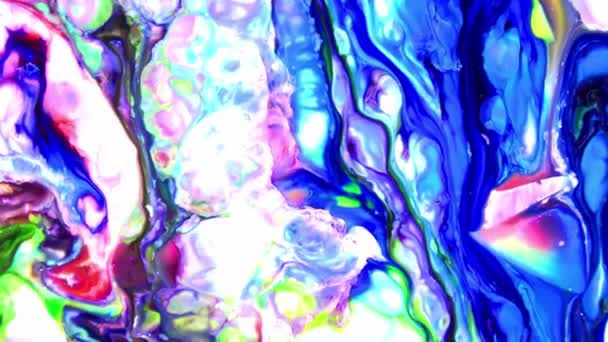 Abstrakt Bakgrund Akrylfärg Vatten Animation — Stockvideo
