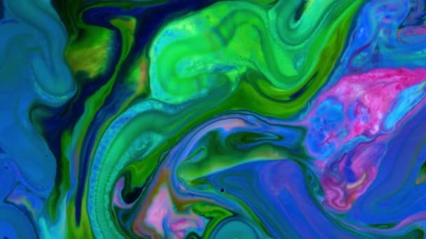 Colorido Espectáculo Luz Líquido Psicodélico Abstracto Líquido Patrones Pintura Tinta — Vídeo de stock