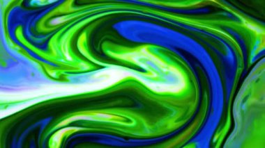 Sudaki akrilik boyanın soyut arkaplanı, animasyon