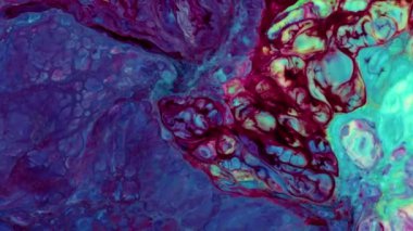 Renkli soyut psikedelik sıvı sıvı ışık gösterisi, su ve yağda mürekkep boya desenleri. Su yüzeyi akış arkaplanı, sıvı metaller kimyasal yağ materyalleri, parlak ipek saten doku arka plan.